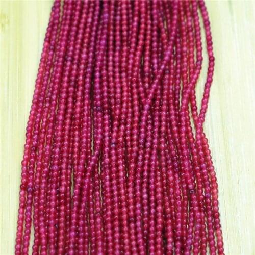 1060pcslNatural Stone Spacer Beads Round Rose Red Loose Needlework, Can Be Used for Needlework Jewelry DIY To Make Bracelets 2mm