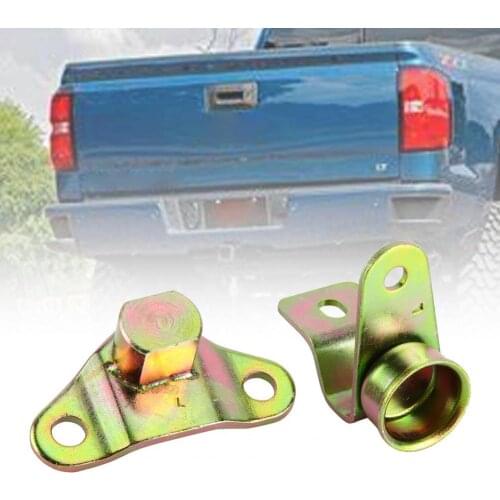 2Pcs/Set Left Tailgate Hinge Wear-resistant Anti-rust Metal Sturdy Tailgate Hinge Kit for Chevy Silverado-GMC Sierra 99-06