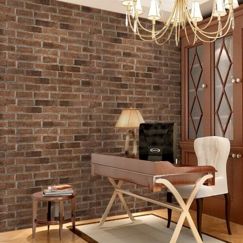 Beibehang 3D stereo antique brick retro pattern of Chinese restaurants living room TV backdrop wal lpaper wallpaper
