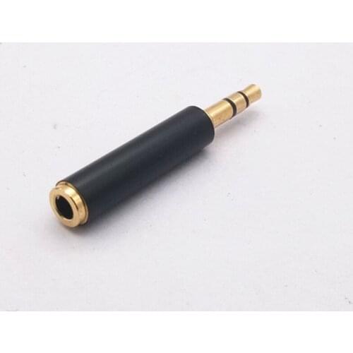 4pc 3.5mm Stereo Audio Jack 3 Pole Male To 4 Pole Female Adapter Converter Connector Support MIC Microphone for Headset Earphone