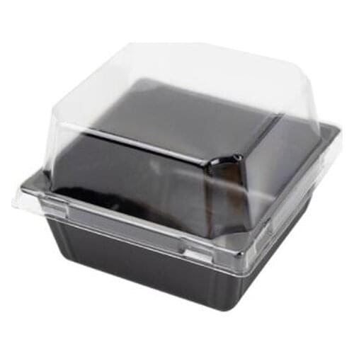 50pcs Plastic Single Cupcake Cake Case Muffin Dessert Holder Box Container for Kitchen Accessories