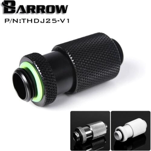 Barrow White Black Silver G1/4" Male to Male Rotary Connectors / Extender (25.5-34.5mm) PC water cooling system THDJ25-V1