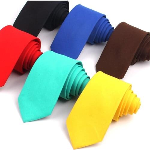 Solid Skinny Neck Ties for Men Women Casual Suits Neck Ties Candy Color Mens Neckties For Business Wedding Gravatas Men Ties