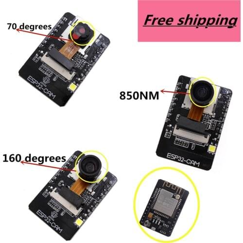 ESP32-CAM OV2640 70°/160°/850nm WiFi + Bluetooth Module Camera Module esp32 Development Board FT232RL FTDI with Camera Module