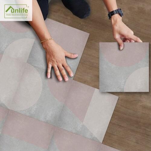 Funlife® Removable Floor Sticker Decorative Oil Proof Peel & Stick Tile Sticker Ground Stickers for Bathroom Furniture Kitchen