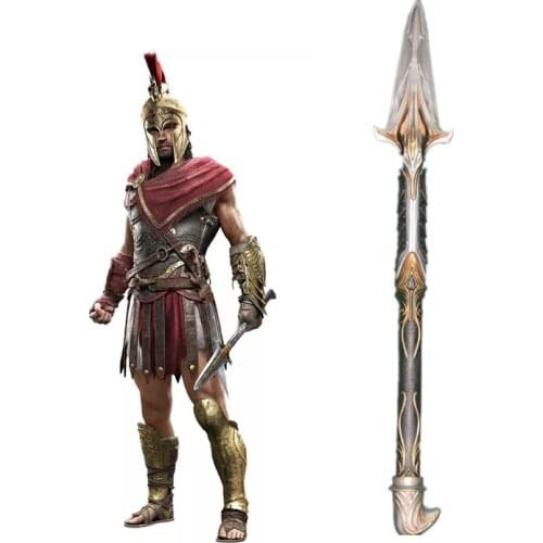 Toys Assassins Creed Odyssey Broken Spear of Leonidas Replica Hidden Blade Sleeve sword Edward For kids Cosplay Toy Gift