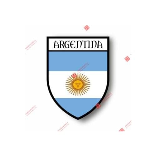 Personality Stickers Decal Souvenir Vinyl Car Shield City Flag World Crest Argentina Car Decal Decoration Laptop