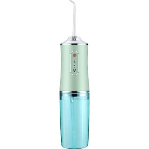 Portable Electric Oral Irrigator USB Rechargeable Water Flosser Water Jet 240ML Water Tank Waterproof Teeth Cleaner