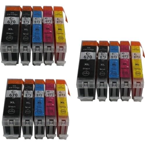 PGI670 CLI671 PGI-670 BK CLI-671 670 671 compatible ink cartridge full ink for canon PIXMA MG5760 MG6860 TS6060 TS5060 printer