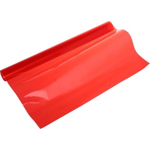 Red Car Tail Fog Head Light Headlight Tint Film Cover 30x60cm