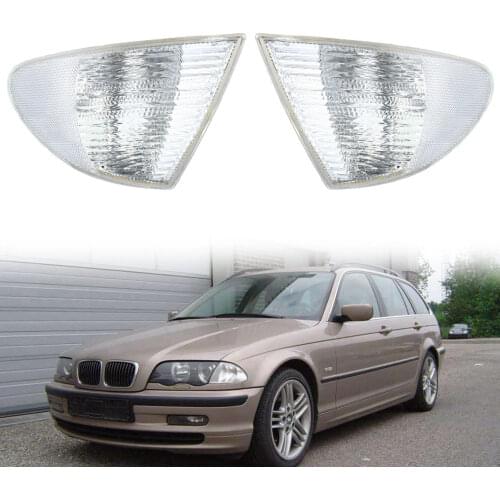 Left/ Right Parking Indicator Lights Cover Side Marker Corner Lamp Shell for BMW 3 Series E46 99-01