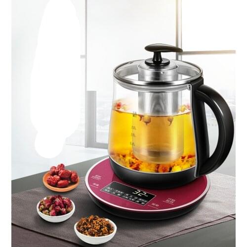 Multifunctional health pot household thickened glass tea flower decoction