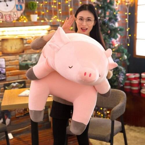 Soft Down Cotton Pig Plush Stuffed Pig Doll Baby Software Pillow Gift for Girlfriend Plush Toys High Quality