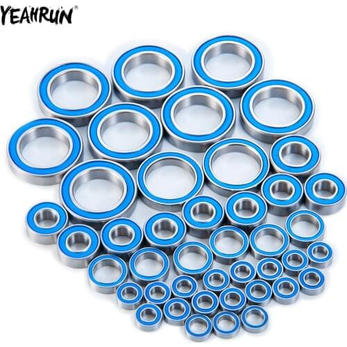YEAHRUN 43pcs Rubber Sealed Bearing Kit Chrome Steel Ball Bearing For Traxxas UDR Pro-Scale Unlimited Desert Racer RC Car