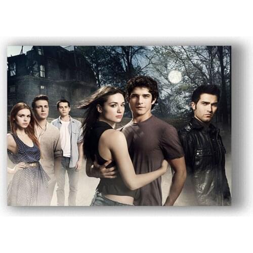 Teen Wolf Movie DIY Cross Stitch 11CT Embroidery Kits Needlework Craft Set Cotton Thread Printed Canvas Home Decoration Sale