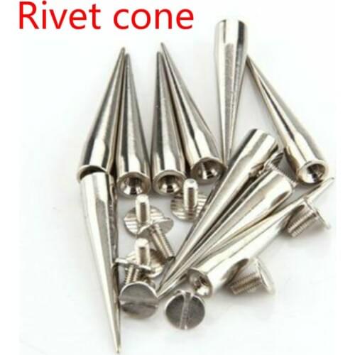 10 sets of 40X7mm silver tapered rivets spiral rivets DIY craft cool rivets punk DIY bag shoes leather craft decorations