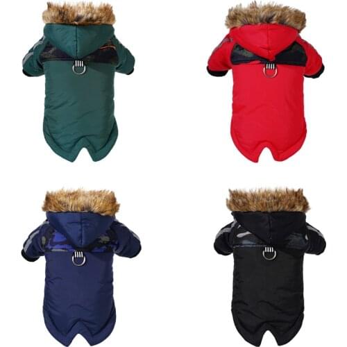 Thicken Warm Dog Clothes Reflective Puppy Pet Coat Jacket Autumn Winter Clothes For Small Dogs Chihuahua French Bulldog Clothing