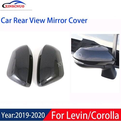 XINSCNUO 1 Pair Car Rear View Mirror Cover For Toyota Levin/Corolla 2019 2020 Mirror Covers Caps Replacement