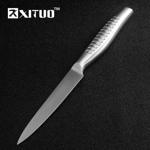 XITUO 5 Inch Utility Kitchen Knife Stainless Steel Chef Knife Fruit Vegetable Paring Japanese Peeling Knife Cooking Tool Santoku