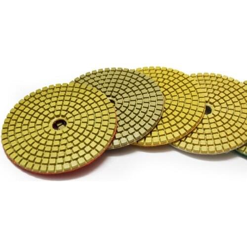 10pcs 3" 80mm Diamond Polish Pads Wet Grinding Disc Grit 50/100/150/300/500/800/1000/1500/2000/3000 for Marble Stone Glass Ceram