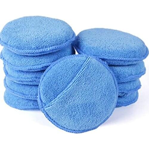 10PCS Car Wax Sponge Soft Microfiber Cars Wax Applicator Pad Polishing Sponge for Apply and Remove Wax