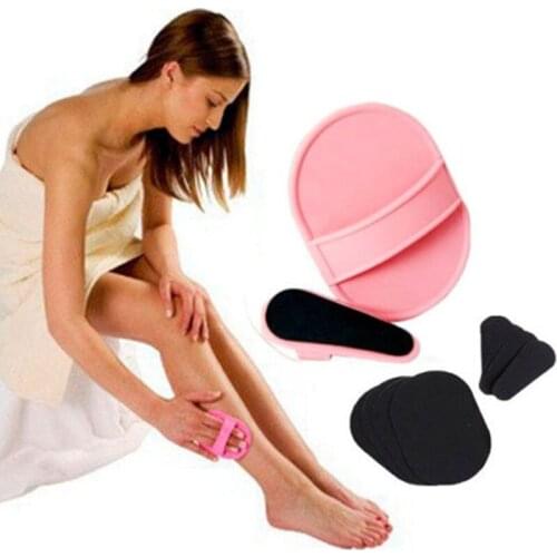 10pcs/set Natural Face Leg Hair Remover Epilator Exfoliator Pad for Women Beauty Tools Smooth Legs Skin Care Hair Removal Pad