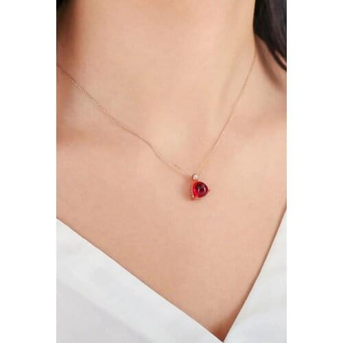 14K GOLD DIAMOND SPECIAL DESIGN WOMEN NECKLACE VALENTINES DAY SPECIAL DAY GIFT SPECIAL BOXED