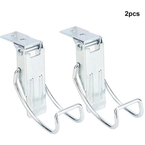 2Pcs Door Buckle Stainless Steel Vacuum Cleaner Draw Latch Toggle Latches Fastening Hardware Tool