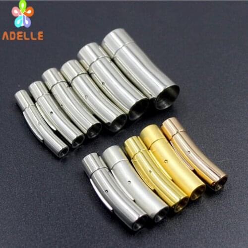 3x Titanium Steel Snap Buckle Clasps with Lock Stainless steel Button Clasp Leather Bracelet Connector Jewelry DIY Free shipping