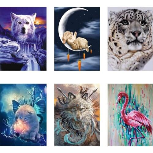 5D Diamond Painting Embroidery Diamond Mosaic Wall Sticker panda Animal Cross Stitch kit living room Home Decoration Painting