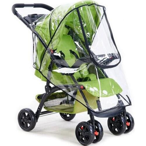 Hot sales Baby Stroller Accessories Universal Waterproof Rain Cover Wind Dust Shield Zipper Open For Baby Strollers Pushchairs