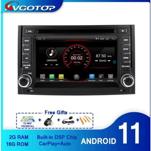 AVGOTOP Android 10 Car Radio GPS DVD Player for HYUNDAI H1 Wifi Blueooth Vehicle Navigation Multimedia