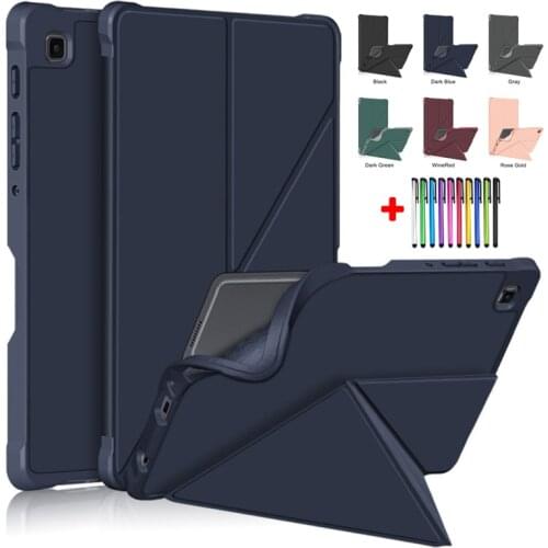 Funda For Samsung Galaxy Tab A7 Lite 8.7 Case SM-T220 SM-T225 2021 Multi Fold Stand Cover TPU Soft Tablet Protective Shell Gift
