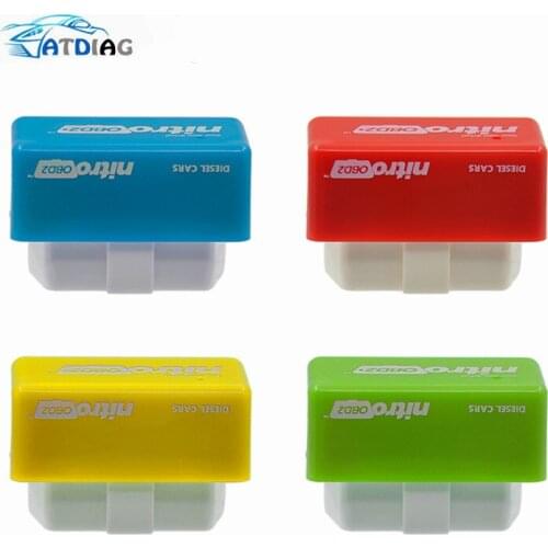 OBD2 Car Nitro Performance Chip Tuning Box NitroOBD2 OBD Interface Plug and Drive More Power More Torque Works For Diesel Cars
