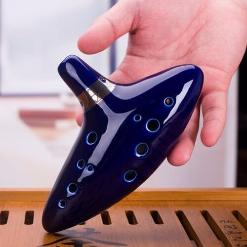 12 Hole Ocarina Ceramic Alto C Legend of Ocarina Flute Music Instrument Beginner Accessories Christmas Gift Drop Shipping