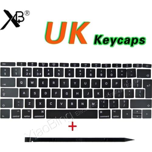 NEW Laptop A1706 A1707 A1708 Keys Keycaps UK English for Macbook Pro Retina 13" 15" UK Keyboard Keys Key Cap Late 2016 Mid 2017
