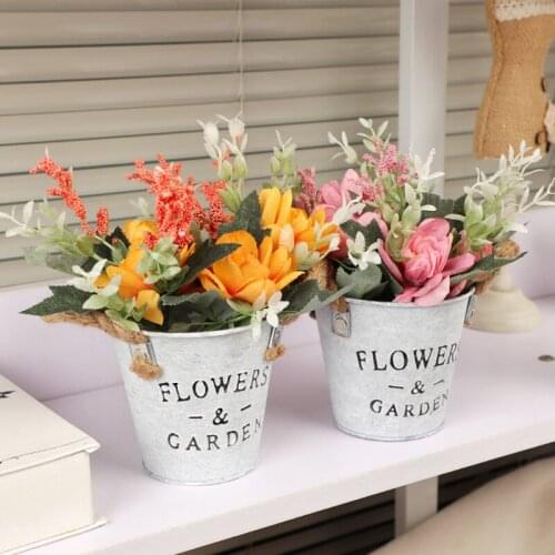 Creative Bonsai Desktop Coffee Table Decoration Photography Props Camellia High Simulation Mini Fake Flower Potted Plants