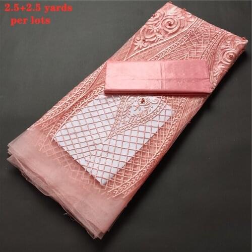 Bazin riche swiss voile lace in switzerland 2.5+2.5yards swiss lace fabric bazin riche fabric for dress JL013