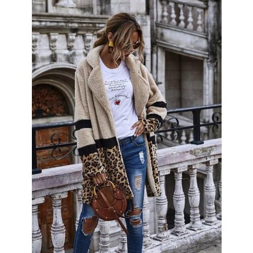 Flocking Fashion Mid-Length Woolen Womens Coat 2020 New Autumn And Winter Personality Contrast Stitching Sexy Slim Ladies Coat