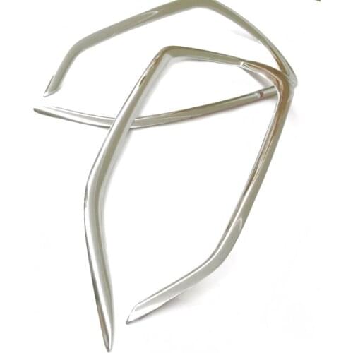 For Hyundai Tucson 2015 2016 ABS Chrome Front Fog light Lamp Cover Trim Foglight Lamp Shade Frame Foglight Bezel Decorations