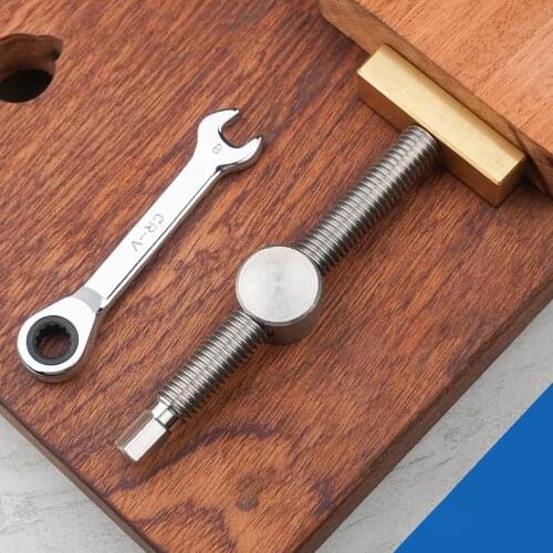 Desktop Clip Fast Fixed Clip Woodworking Clamp Brass Fixture Vise For 20mm Hole Wood Work Benches Joinery Carpenter Tool