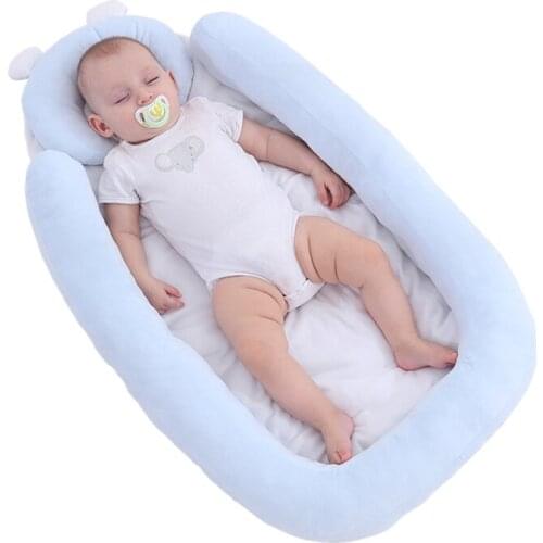 Infant portable bed in bed, baby go out sleeping mat bed, baby sleep bionic bed, baby nest Baby girl bedroom decoration 2021