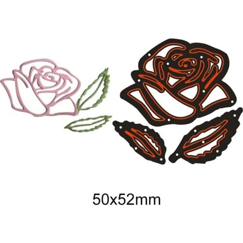 Rose Flower Craft Card Cutting Dies Scrapbooking Stencils For DIY Photo Album Card Decoration Embossing paper cards