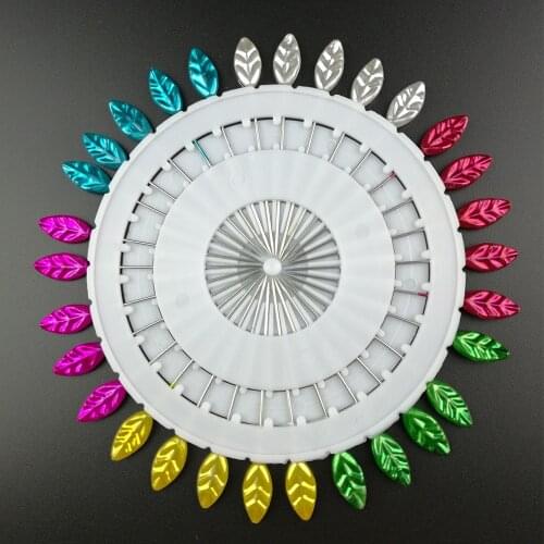 30 PCs Leaf Headed Pin Quilting Pins Localization Needle Weddings Corsage Sewing Pins Quilting Tool Sewing Accessories Needles