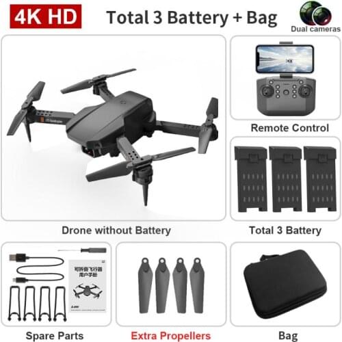 L703 Folding Drone 4K HD Aerial Photography Dual Camera Quadcopter Remote Control Aircraft Compatible Wi-Fi App Mobile Control
