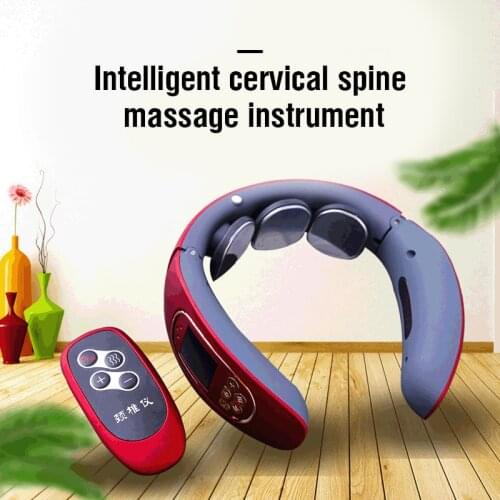 Smart Neck Shoulder Massager Therapy Pulse Infrared Heating Pain Relief Tool Health Care Relaxation Machine Massage Instrument