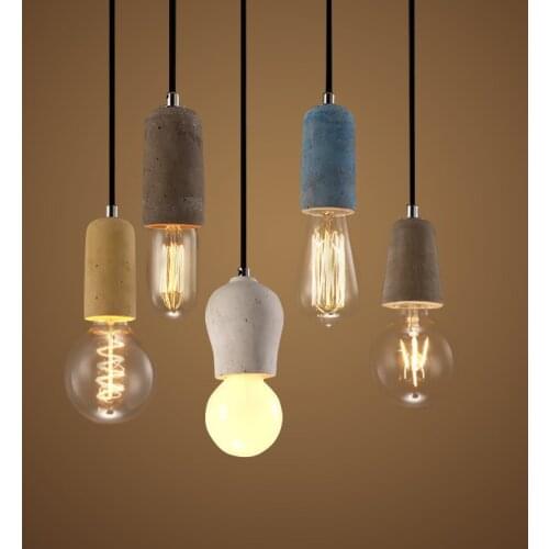 Modern cement pendant light corridor exhibition hall hotel balcony study cement Concrete droplight