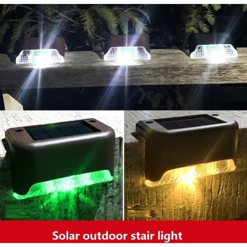 Solar Led Light Outdoor Stair Light Aisle Corridor Step Light Outdoor Water Proof Garden Park Solar Floodlight ​Lighting Lamp