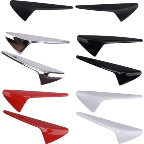 1 Pair Side Camera Protection Cover Trim Sticker Decoration Car ABS Fit for Tesla Model 3 X S