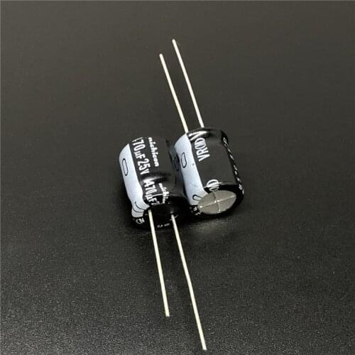 10pcs/100pcs 470uF 25V NICHICON VR Series 10x12.5mm 25V470uF Aluminum Electrolytic Capacitor